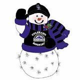 Colorado Rockies Fiber Optic Snowman