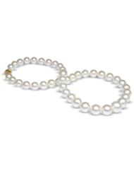 9 x 12mm cream Australian south sea cultured pearl necklace 18"