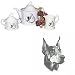 Doberman Pinscher Tea Set, Porcelain by Rosalinde