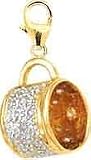 14k Gold Diamond Cup Charm (1/10 cttw)