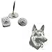 German Shepherd Desk Set, Porcelain by Rosalinde
