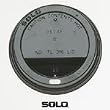 SLOT316B Black Traveler Drink-Thru Lids for 12- & 16-oz. Meridan Hot Drink Cups, 100/Bag