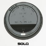 SLOT316B Black Traveler Drink-Thru Lids for 12, 16, 20 & 24 oz. Meridan Hot Drink Cups, 100/Bag