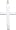 Cross Charm, Sterling Silver