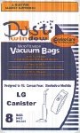 LG Canister Vacuum Bags Microfiltration with Closure - 8 Pack