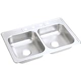 Elkay Manufacturing-Sinks #NE33224 33x22x6SS Double KitchSink