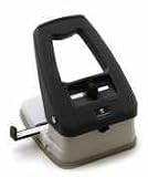 Slot Punch, 3-In-1, 5x6x4, 18 Sheet Capacity, Black/Ivory, Sold as 1 each