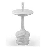 Cigarette Receptacle - Smokers' Table (White) (30H x 15diameter)