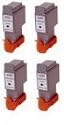 SET OF EIGHT COMPATIBLE CANON BCI-24 INKJET CARTRIDGES - 7 BLACK & 1 COLOUR - FOR CANON iP1000 iP1500 iP2000 MP110 MP130 MP360 MP370 MP390 MP410 MP430 MPC190 MPC200 S200 S300 S330 i250 i320 i350 i450 i455 i470D i475D