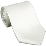 Solid WHITE tie