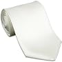 Solid WHITE tie