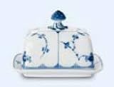Royal Copenhagen Blue Fluted Plain Covered Butter Dish
