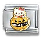 Clearly Charming Hello Kitty Pumpkin Cat Animal Theme Licensed Charm Bracelet