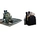 Outdoor Living : Newbury Picnic Set - With Mega Mat Picnic Blanket (Black) (15"H x 14"W x 9.5"D)