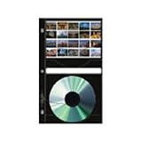 Printfile CD / DVD Archival Storage Page Holds Two Discs per Side, Four Discs Total per Page,or 4x6 index cards, pack of 25 pages
