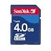 Nintendo Wii Sandisk Gaming SD Memory Card 4GB