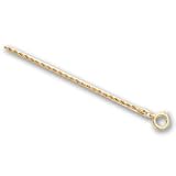 14in Gold-plated French Rope Watch Chain
