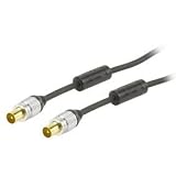 from Ex-Pro Ex-Pro 3m Ultra Pro 100Hz Professional Metal End Gold Coax Screened EMI Suppressor - TV RF Ariel connection Cable Lead - P-S / Plug to Socket / Male to Female