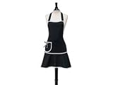 Jessie Steele Carmen Bib Apron, Black