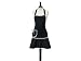 Jessie Steele Carmen Bib Apron, Black