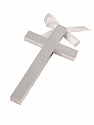 Personalized Silver Plated Baptism or Baby Cross Engraved