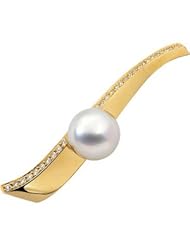 South Sea Cultured Pearl & Diamond Brooch