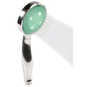 Pomme de douche � led change de couleur avec la temp�rature