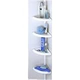 Bathtub and Shower Caddy in White
