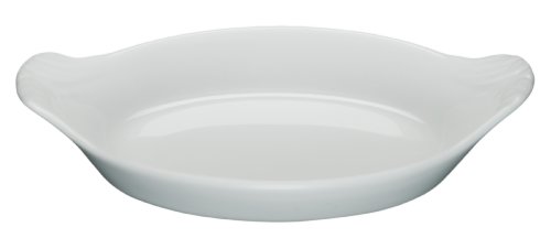 Pillivuyt Petite Oval Eared Dish, 6x4 inch,White