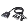 Belkin Omniview 2-Port KVM Switch with Built-In Cabling, PS/2