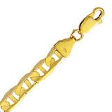 10k Yellow Gold 22 Inch X 6.0 mm Mariner Link Necklace