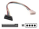 Dexlan - Câble d alimentation - alimentation SATA 15 broches - alimentation interne 4 plots (M)
