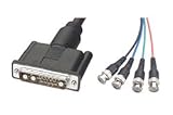 Video Cable, 13W3 Male / to 4 BNC Male, 10.0 ft, # Coax: 4