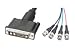 Video Cable, 13W3 Male / to 4 BNC Male, 50.0 ft, # Coax: 4