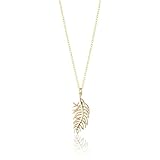 gorjana Feather Rose Gold-Tone Small Charm Nec