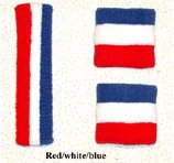 Red/White/Blue Sweatbands Set