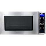 Preference 2.0 cu. ft. Countertop Micrwave Oven with 1 100 Cooking Watts Sensor Modes and Blue LED Display Stainless Steel