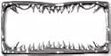 Shark Tooth License Plate Frame (Chrome Plated Metal)