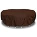 Outdoor Living : Two Dogs Designs 110-Inch Oval/Rectangle Table and Chairs Cover, Chocolate Brown