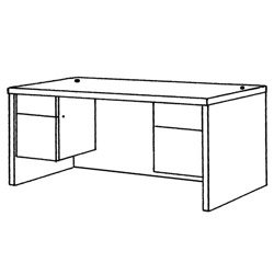 68000 Series Pedestal Desk