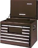 Proto 44202 26-1/4Wx17-1/2Dx19-1/4H Brown Standard-Duty 10-Drawer Drop-Front Top Chest