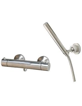 Landion Thermostat Duscharmatur Brausearmatur Massiv Edelstahl Matt Geba Rstet Mit Wasserecostop Und Heia Wassersperre Vnmmvnb