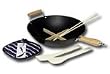 Typhoon 14" 6 Piece Non Stick Wok Set Black