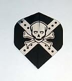 3 sets BLACK/SILVER SKULLS Standard flights, Amerithon, Made in the USA
