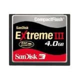 SanDisk SDCFX3-4096-901 4 GB Extreme III CompactFlash Card (Retail Package)