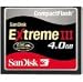 SanDisk SDCFX3-4096-901 4 GB Extreme III CompactFlash Card (Retail Package)