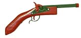 Hex Double Barrel Pistol, Wood & Steel, Replica, Fires Roll Caps, Bulk
