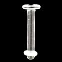Pyrex Single Flare Retainer - 12G (2mm) - 5/16" Length - Sold Individually
