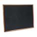 Quartet PCW304B Quartet Magnetic Chalkboard, Porcelain-On-Steel, 48 x 36, Black, Oak Frame