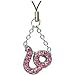 Cellet Phone Strap - Leo Zodiac Sign With Pink Stones - STZO3